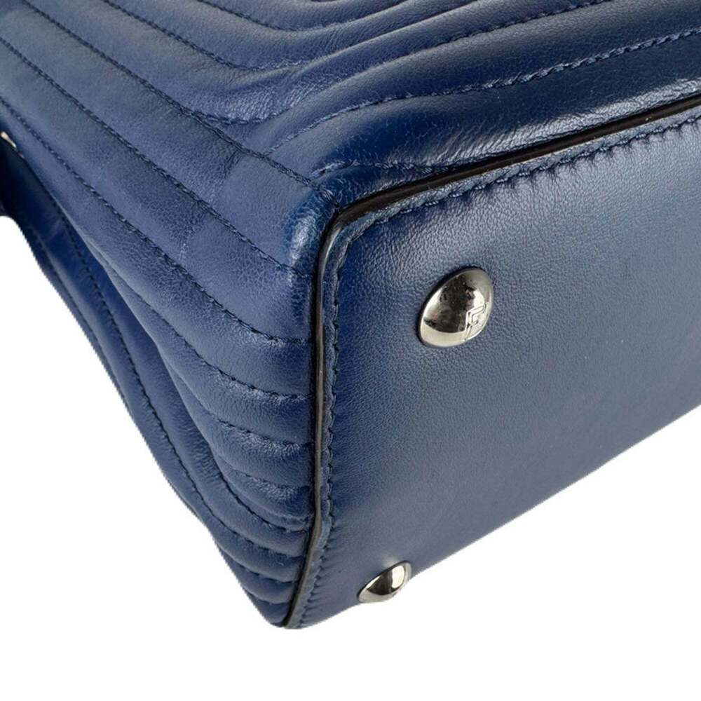 FENDI Blue Leather Shoulder Bag - Picture 8 of 12